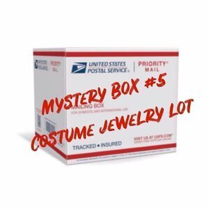 Mystery Box Costume Jewelry Mixed Variety Resellers Crafters Lot Women’s & Girls